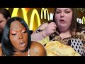 foodie beauty "7 chins" mukbang challenge | reaction