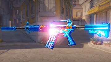 this FIRE & ICE Combo is🔥🔥- CS2 APEKS Glitter Paris - M4A1 Blue Phosphor + 4x Apeks Glitter Craft