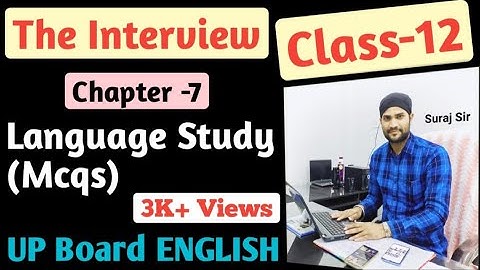 The Interview, Multiple Choice Questions(MCQs),Class-12,UP Board, Chapter-7,Flamingo (Prose) English
