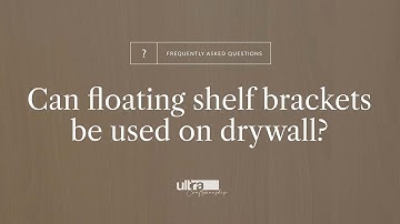 Can Wood Floating Shelf Brackets Be Used On Drywall? | Ultrashelf