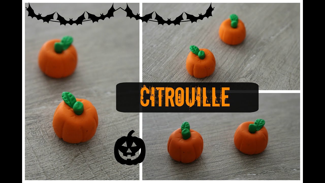 une Citrouille en pâte Fimo - tuto HALLOWEEN