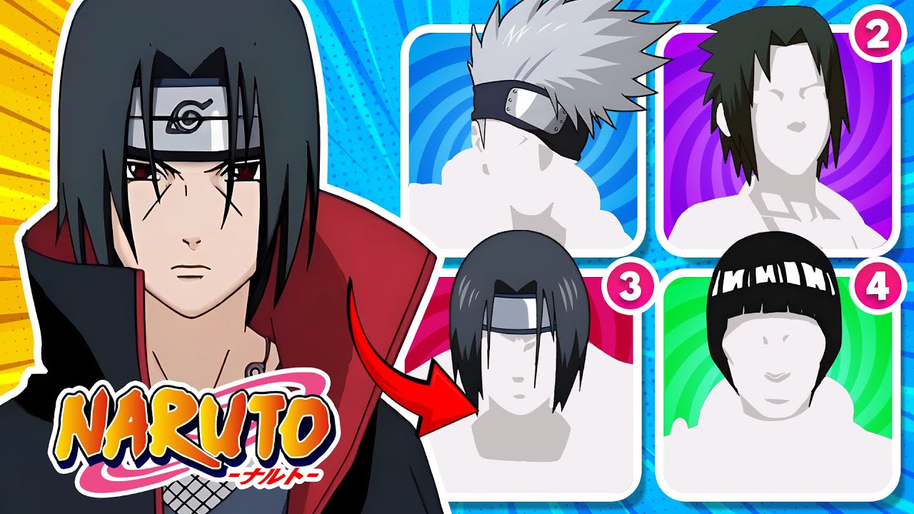Guess the Famous Naruto Character By Hair | Anime Quiz  🦊🍜
