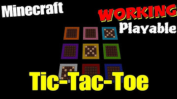 Minecraft Tic-Tac-Toe Tutorial -Command Block