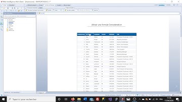 SAP BO - WEBI - Utiliser une formule Concaténation