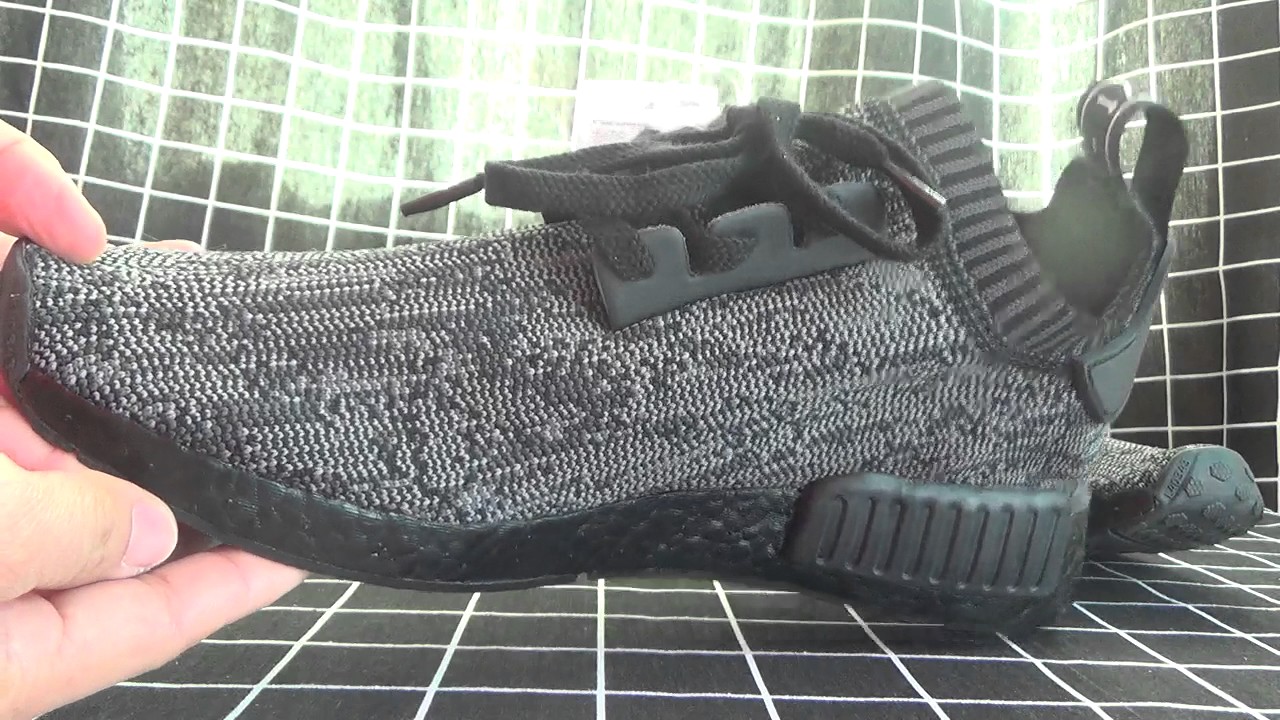 Adidas NMD R1 primeknit Pitch negro Review de YouTube Adidas NMD R1 primeknit Pitch negro Review de YouTube