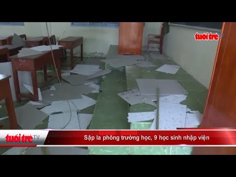 Video Tin mới nhất | Sập la phông trường học, 9 học sinh... - YouTube