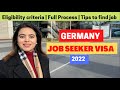 Germany Job Seeker Visa Process & Cost | Jobs in Germany | Indians in Germany