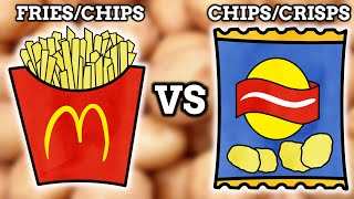 Are They Called Chips Fries Or Crisps?