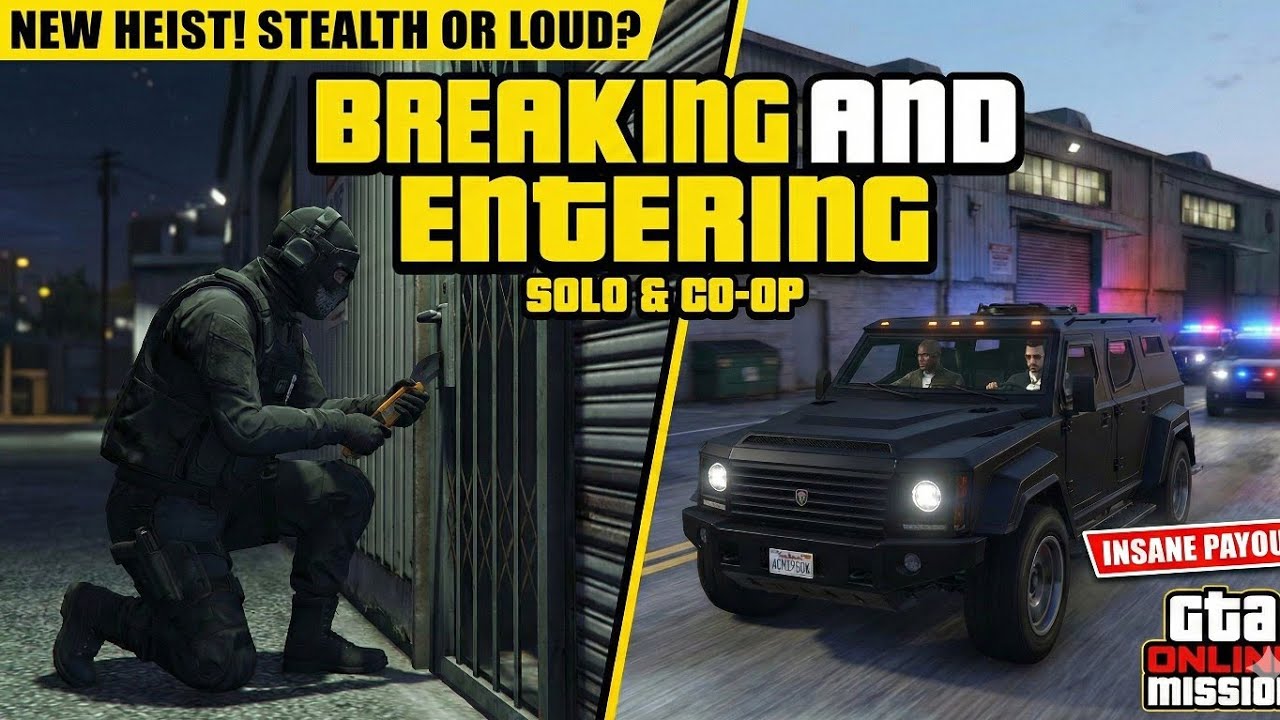 GTA Online Breaking and Entering Mission SOLO | Full Gameplay & Easy Completion