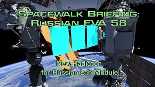 Briefing: Deploying the New Radiator - Prokopyev &amp; Petelin - Russian EVA 58