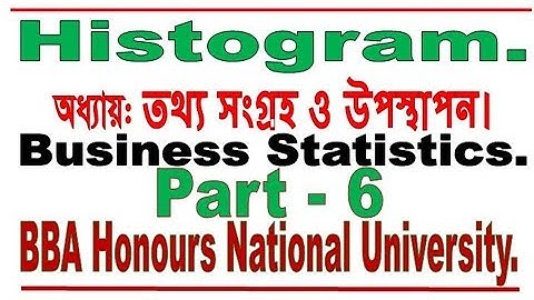 Histogram Bangla Tutorial 4 ,Data Collection and Presentation, Business Statistics for BBA.