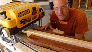 I needed to square up some stock without a jointer. I was able to create a jig to turn my planer into a jointer.