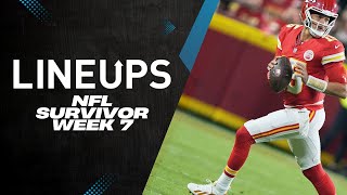 NFL Survivor Pool Picks Week 7 2025 | NFL Survivor Strategy