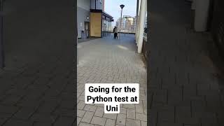 Tensed about the python test that I have at the University #moveabroad #england #python #uk #tesco