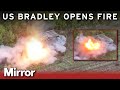 Ukraine forces destroy Russian BMP with US Bradley