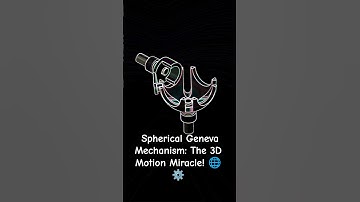 Spherical Geneva Mechanism: The 3D Motion Miracle! 🌐⚙️