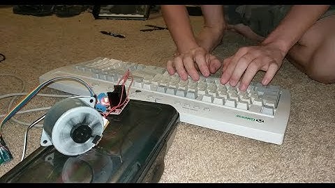 Playing a Stepper Motor With A Keyboard (Tanner Tech Intro, Cancan)