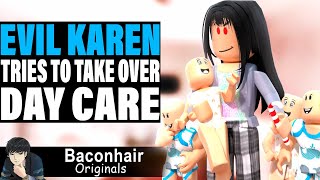 Karen Tries To Take Over Daycare | roblox brookhaven 🏡rp