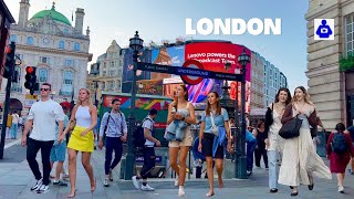 London Walk 🇬🇧 Piccadilly Circus, Leicester Square to Covent Garden | Central London Walking Tour.