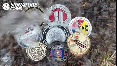 Firefighter Challenge Coins - Custom Coin Design by Signature Coins