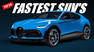 The Thrilling World of Speed | Top 20 Fastest SUVs Revealed