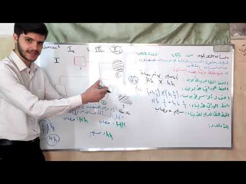 الوراثة مسائل الجزء السادس عشر بكلوريا علمي سوريا شجرة النسب عند الانسان