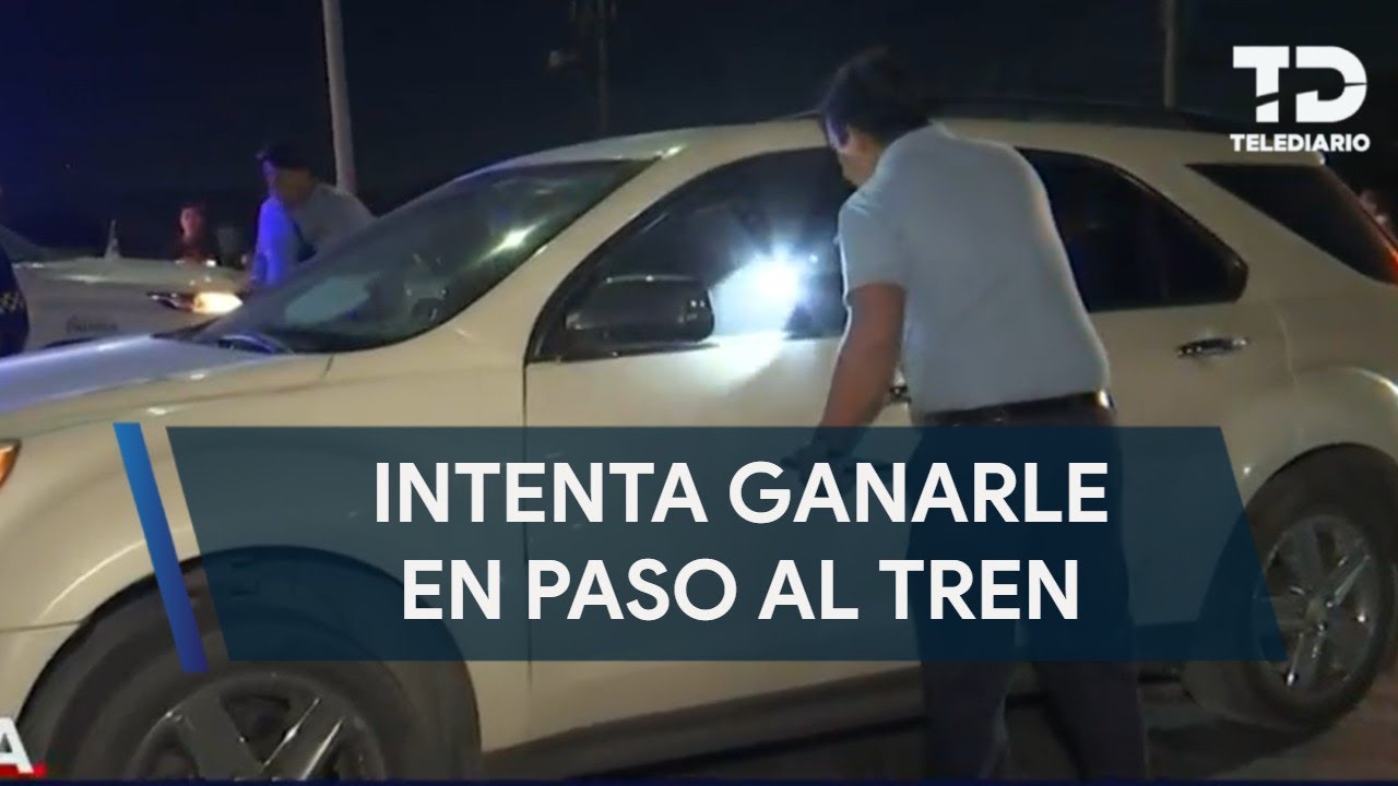 Conductor intenta ganarle el paso al tren y es impactado en Saltillo ...