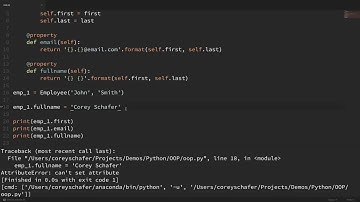 Python OOP Tutorial 6  Property Decorators   Getters, Setters, and Deletersvia torchbrowser com   Co