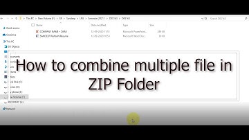 How to combine multiple files in ZIP folder | Sandeep Ranjan |