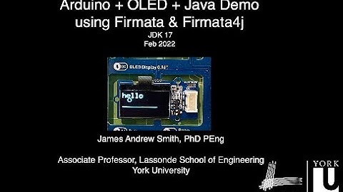Arduino + OLED + Java Demo using Firmata & Firmata4j