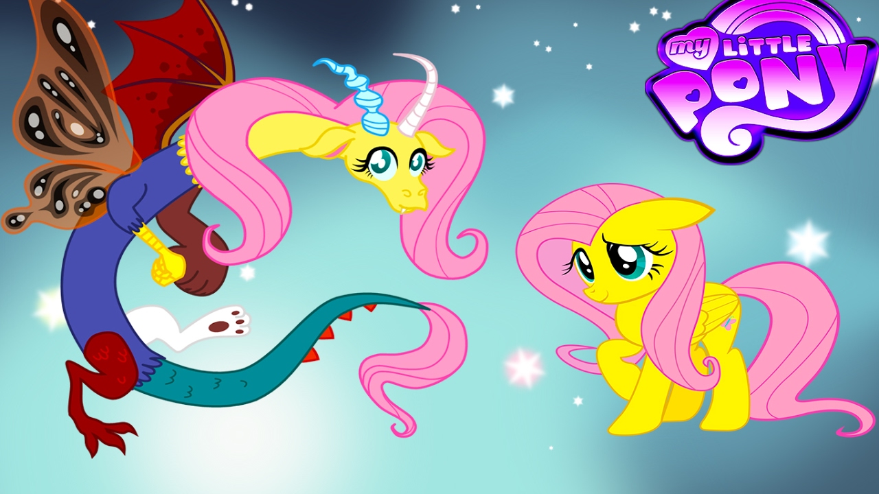 mlp discord and fluttershy kids