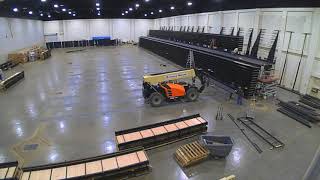 Bleacher Installation Time Lapse Myrtle Beach Convention Center