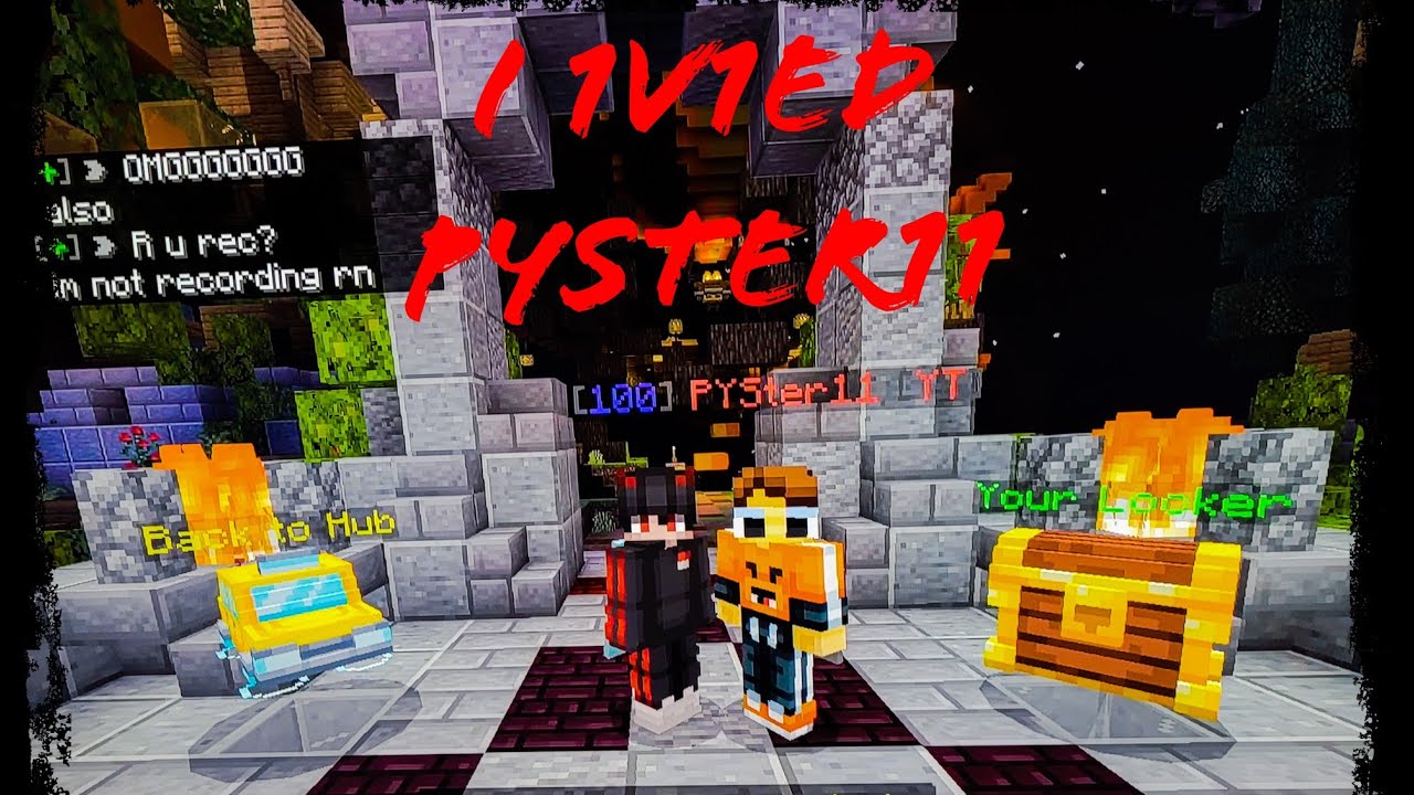 I 1v1ed PYster11 on the hive