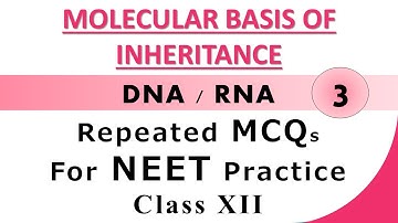 Molecular Basis of Inheritance Class 12 NEET Questions | NEET MCQs | NEET 2021 | STUD-E