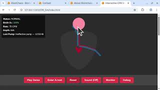 Interactive Web-Based CPR Simulator Demo | BioniChaos Biomedical Tech screenshot 3