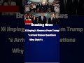 Xi Jinping’s Absence From Trump’s Arrival Raises Questions