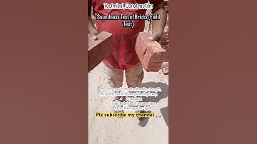 “Soundness Test of Bricks 🧱 | Simple Site Test for Brick Quality #construction #shorts #trending