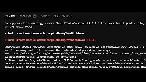 Task :react-native-admob:compileDebugJavaWithJavac FAILED (SOLVED)