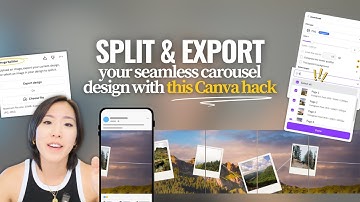 How To Design & Split a Seamless Instagram Portrait Carousel With Canva