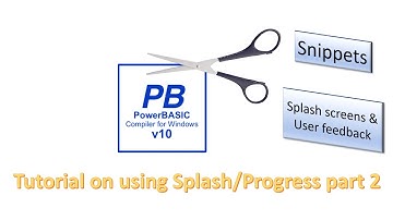 PowerBasic Snippets - Tutorial on Splash screens & Progress bars - part 2