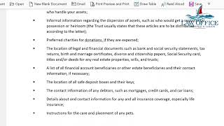 Estate Planning 101: What is a Letter of Instruction?