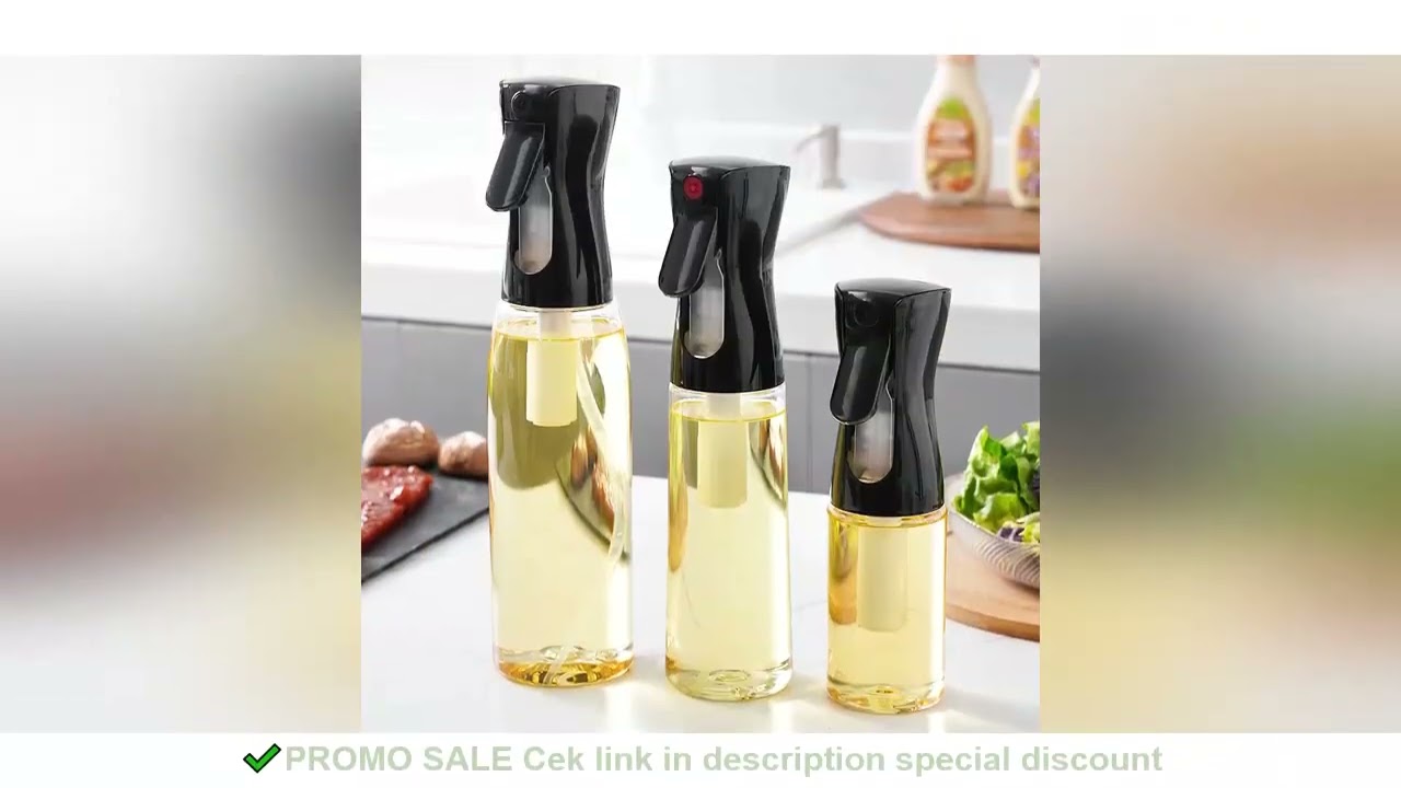 200/300/500ml Oil Spray Bottle Kitchen Baking Olive Oil Dispenser Camping BBQ Baking Salad Vinegar S