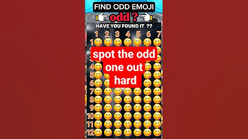 Hard Emoji Challenge | Spot the odd one out hard #azlogic