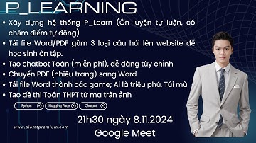 P_Learning-8-11-2024| Ôn luyện tự luận có chấm điểm tự động