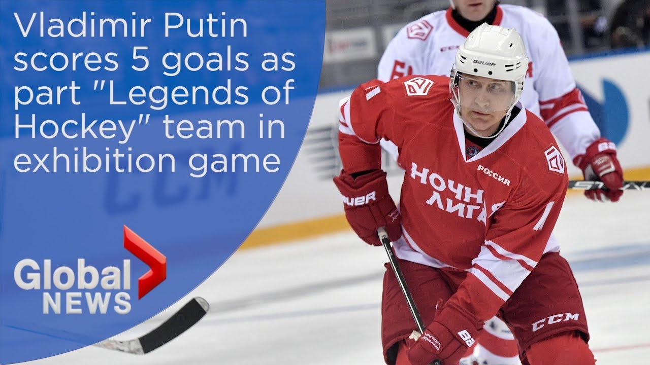 Vladimir Putin scores 5 goals in exhibition hockey game