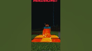 Steve turns to herobrine!! #minecraft #viralshort #games #steve #herobrine #gaming