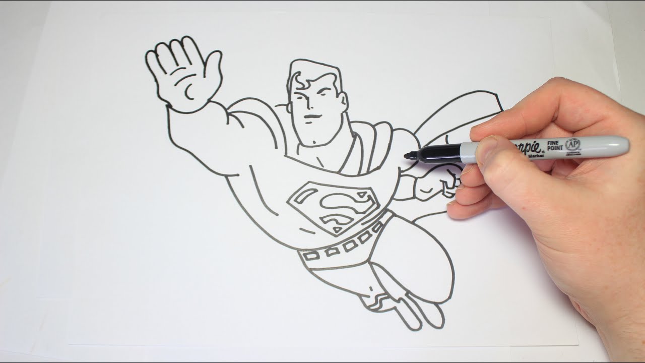 Easy Superman Drawing