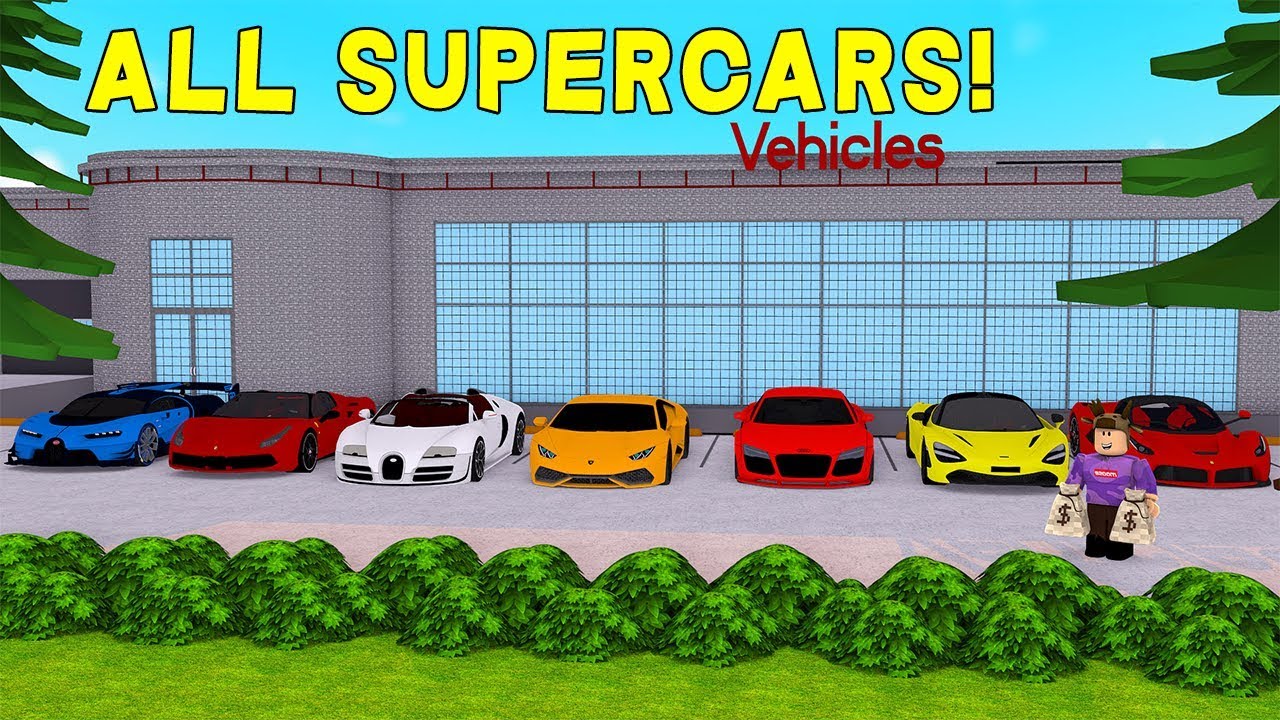 Buying Every Supercar In The World Roblox Vehicle Simulator Youtube - categorylimited edition cars roblox vehicle simulator