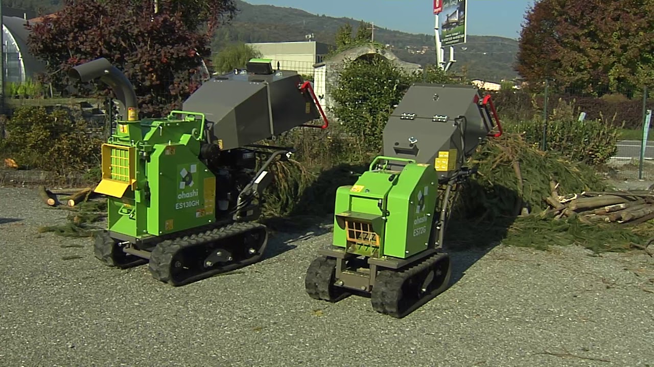 Dimostrazione Cippatore Ohashi ES130GH e Ohashi ES72G con Matthew Warren da Ohashi Inc.