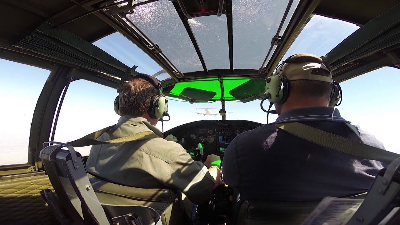 B-25 Escorting Constellation Columbine II